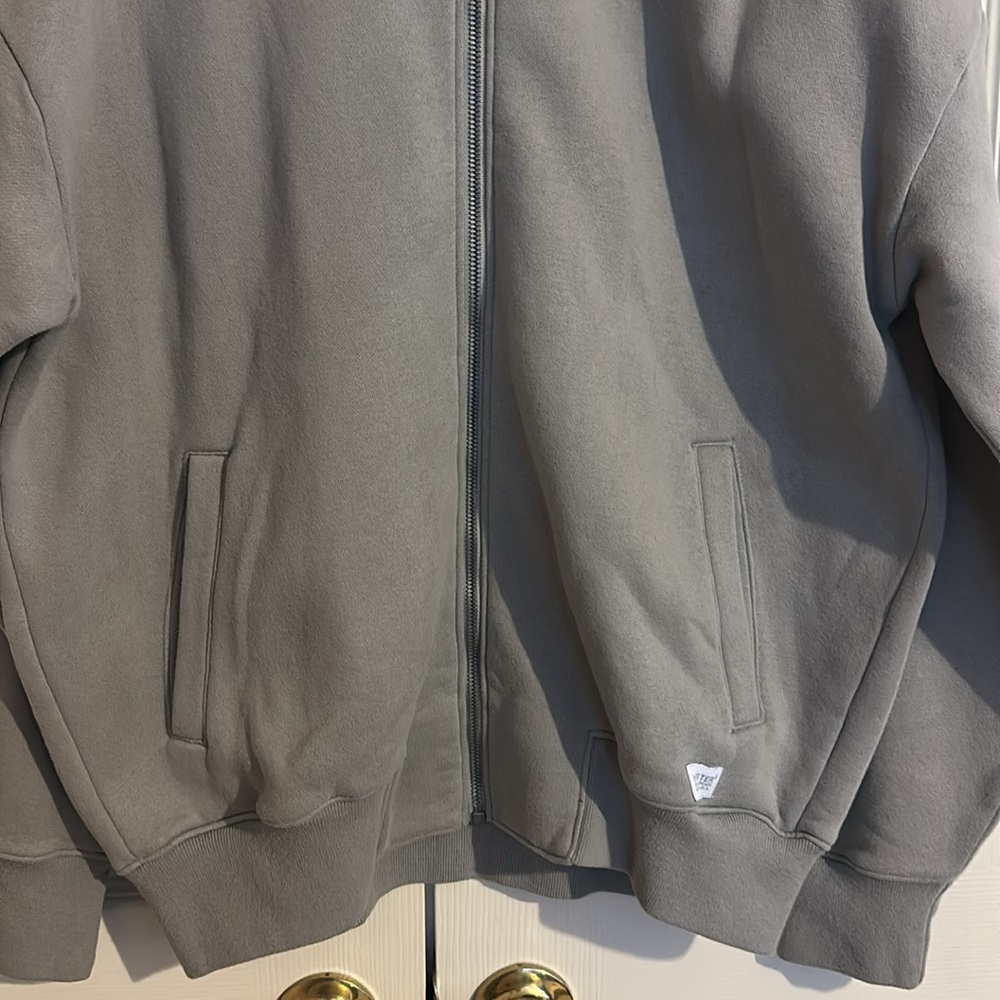 Men’s‎ Grey Hollister zip up sweatshirt size medium - Picture 3 of 4